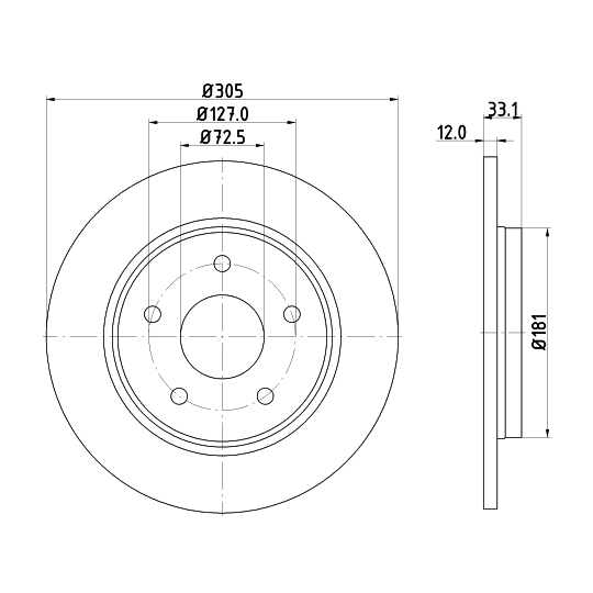 MDC2092 - Brake Disc 