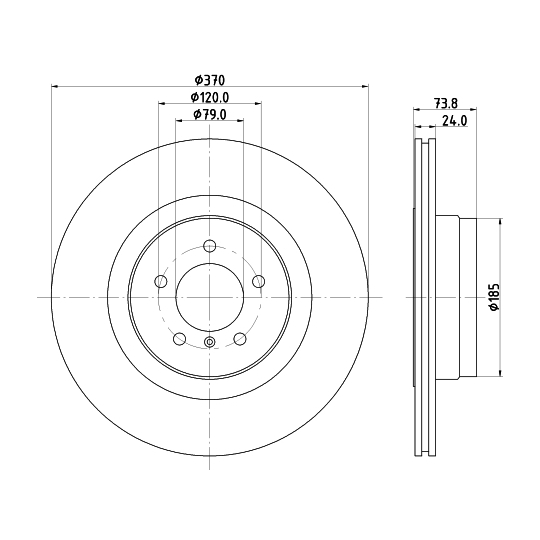 MDC2558 - Brake Disc 