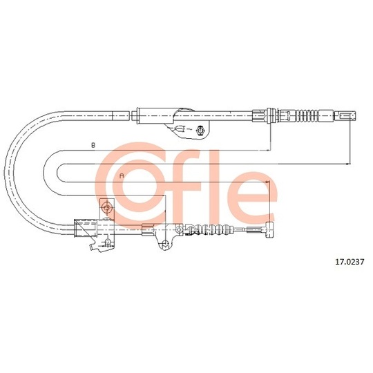 17.0237 - Cable, parking brake 