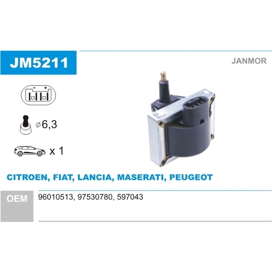 JM5211 - Ignition coil 