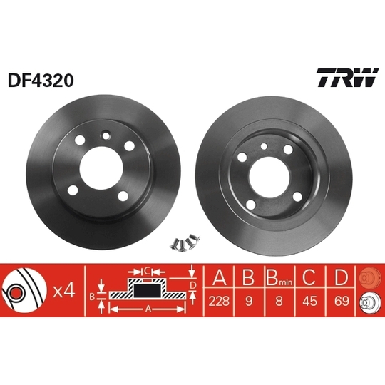 DF4320 - Brake Disc 