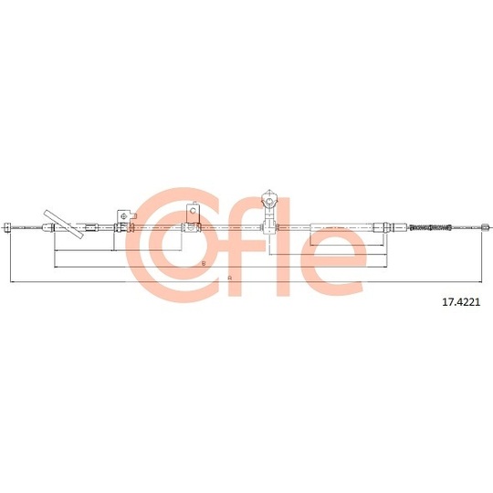 17.4221 - Cable, parking brake 