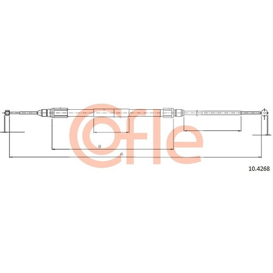 10.4268 - Cable, parking brake 