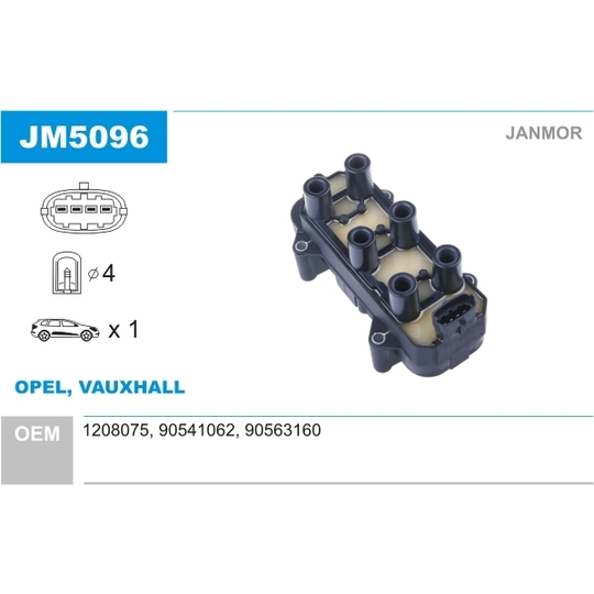 JM5096 - Ignition coil 