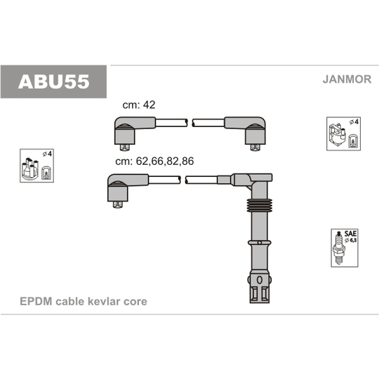 ABU55 - Ignition Cable Kit 