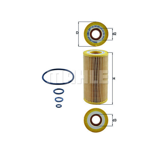 OX 383D - Oil filter 