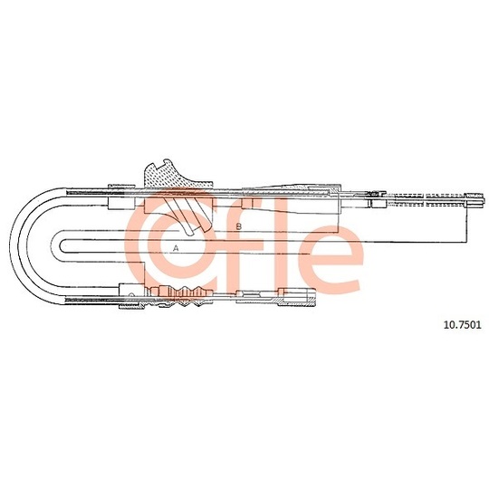 10.7501 - Cable, parking brake 