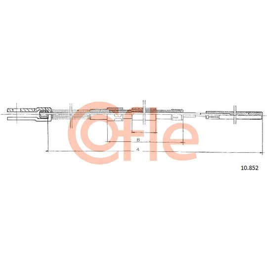 10.852 - Cable, parking brake 