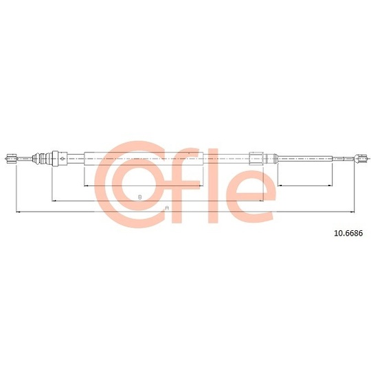 10.6686 - Cable, parking brake 