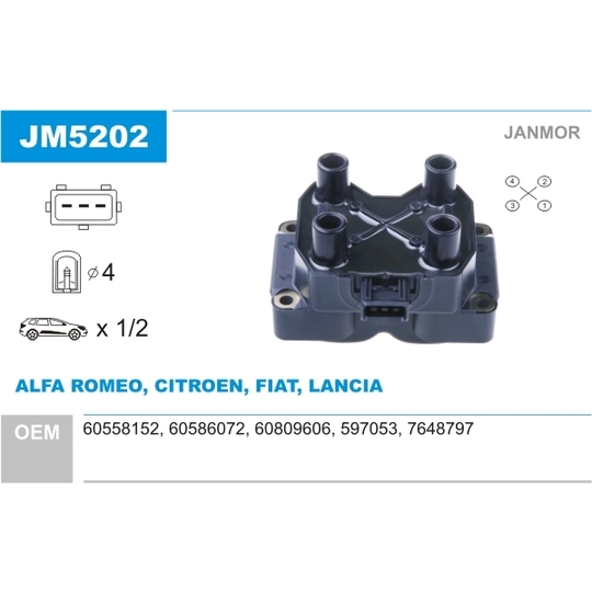JM5202 - Ignition coil 