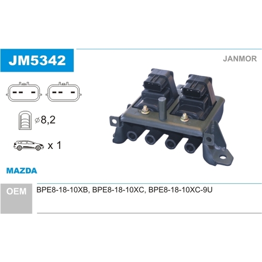 JM5342 - Ignition coil 