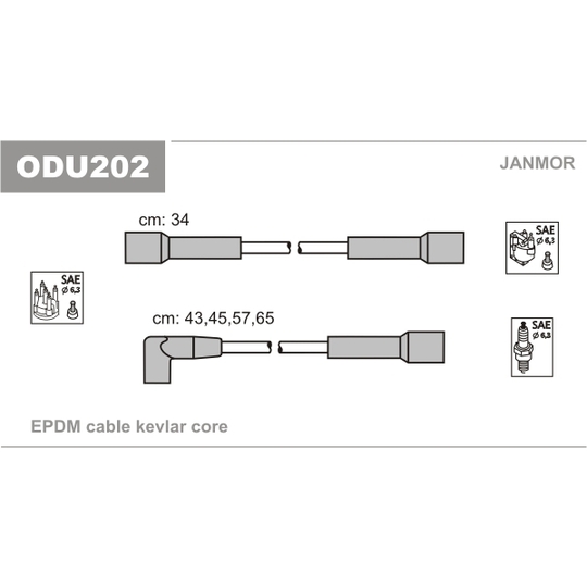 ODU202 - Süütesüsteemikomplekt 