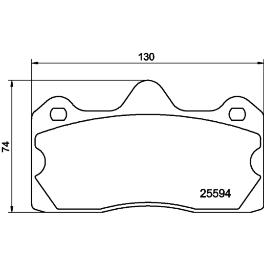 MDB3289 - Brake Pad Set, disc brake 