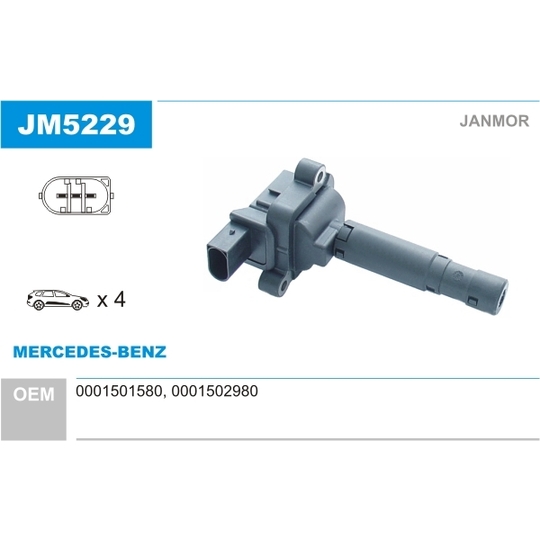 JM5229 - Ignition coil 