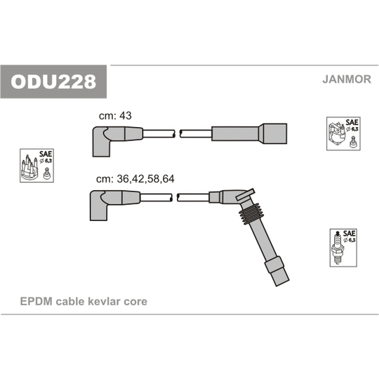 ODU228 - Ignition Cable Kit 