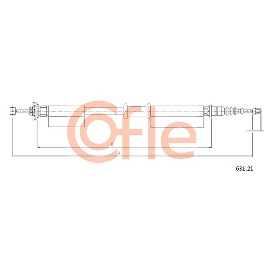 631.21 - Cable, parking brake 