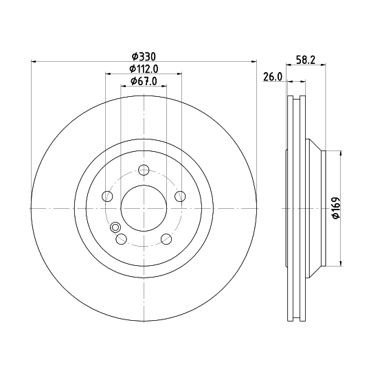 MDC2116 - Brake Disc 