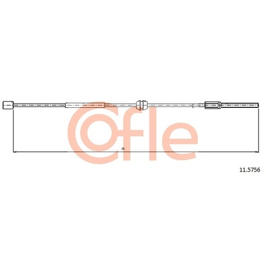 11.5756 - Cable, parking brake 