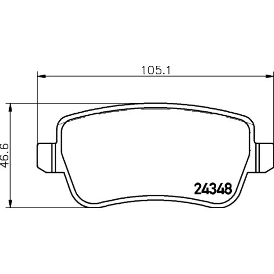 MDB2800 - Brake Pad Set, disc brake 