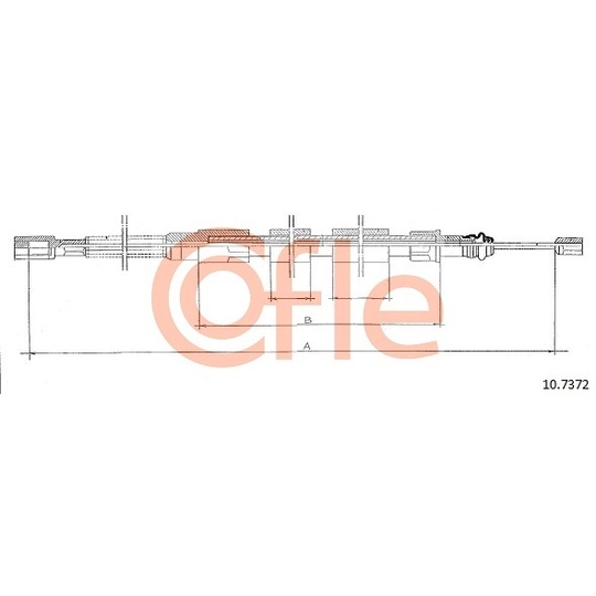 10.7372 - Cable, parking brake 