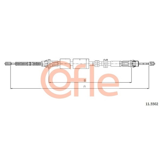 11.5502 - Cable, parking brake 