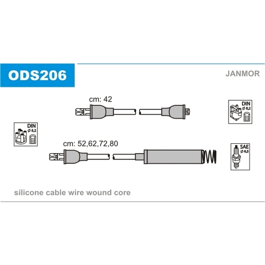 ODS206 - Ignition Cable Kit 