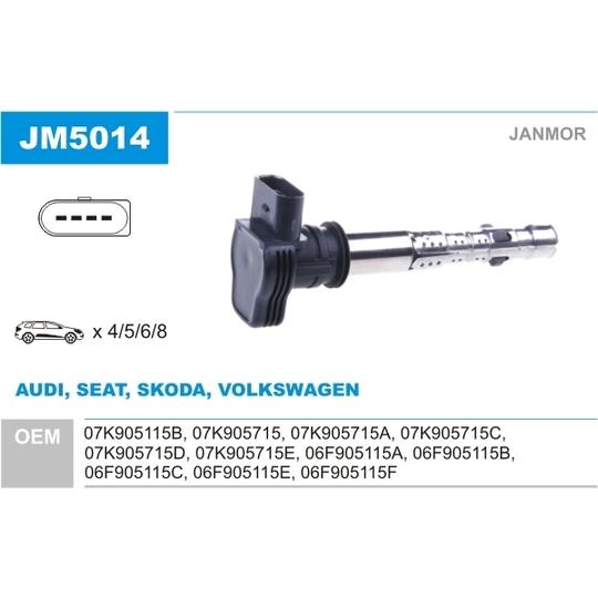 JM5014 - Ignition coil 