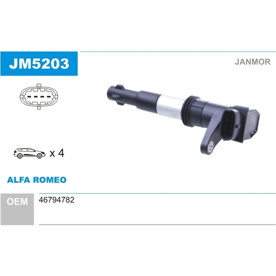 JM5203 - Ignition coil 