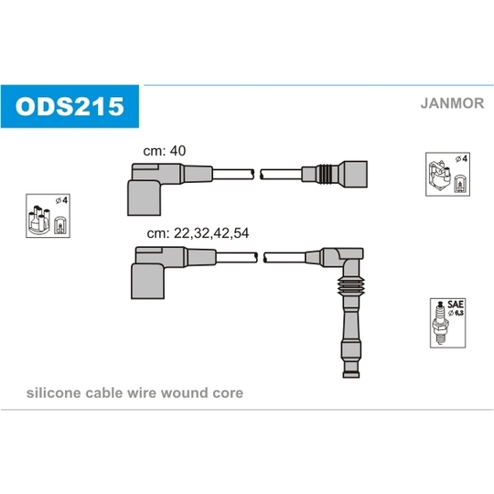 ODS215 - Ignition Cable Kit 