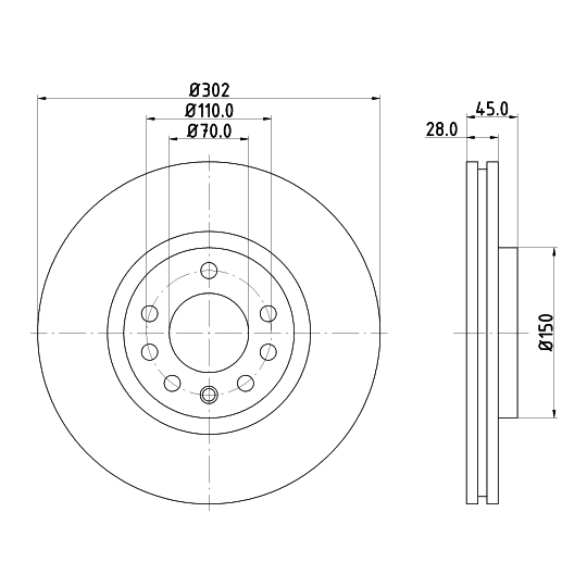 MDC1557 - Brake Disc 