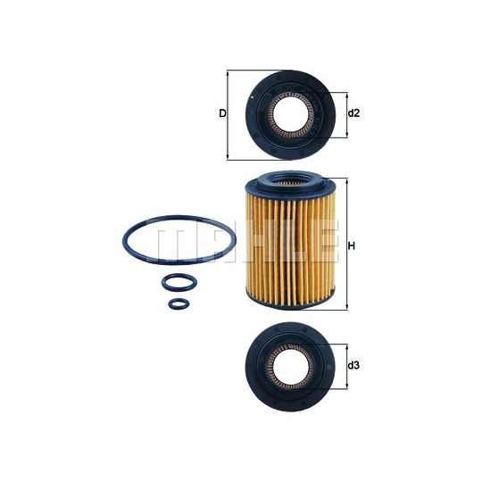 OX 347D - Oil filter 