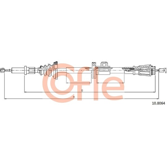 10.8064 - Cable, parking brake 