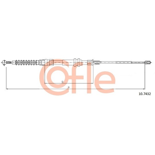 10.7432 - Cable, parking brake 