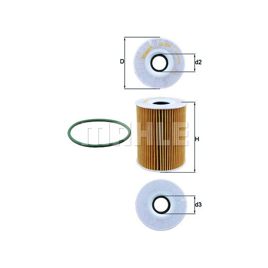 OX 254D5 - Oil filter 