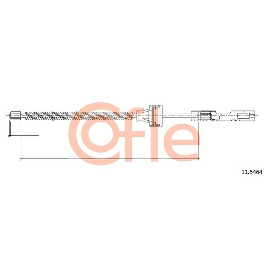 11.5464 - Cable, parking brake 