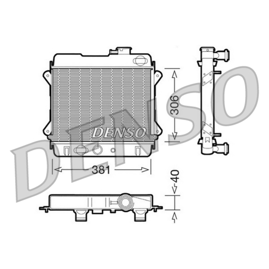 DRM34001 - Radiaator, mootorijahutus 