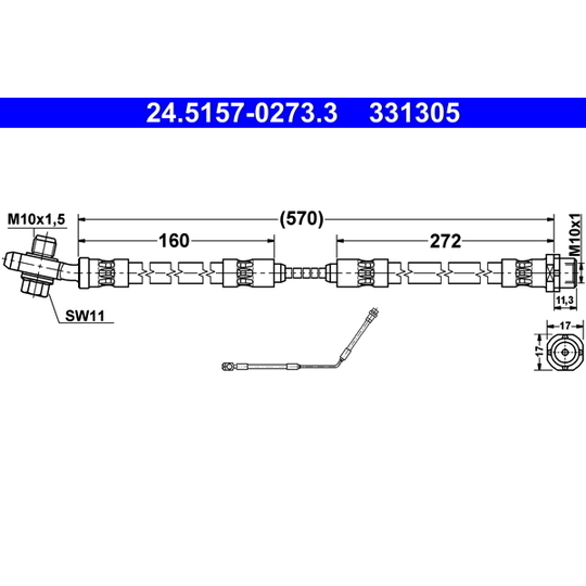 24.5157-0273.3 - Pidurivoolik 