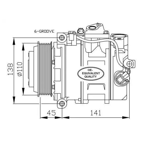 32674 - Kompressori, ilmastointilaite 