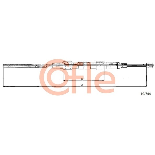 10.744 - Cable, parking brake 