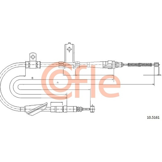 10.5161 - Cable, parking brake 