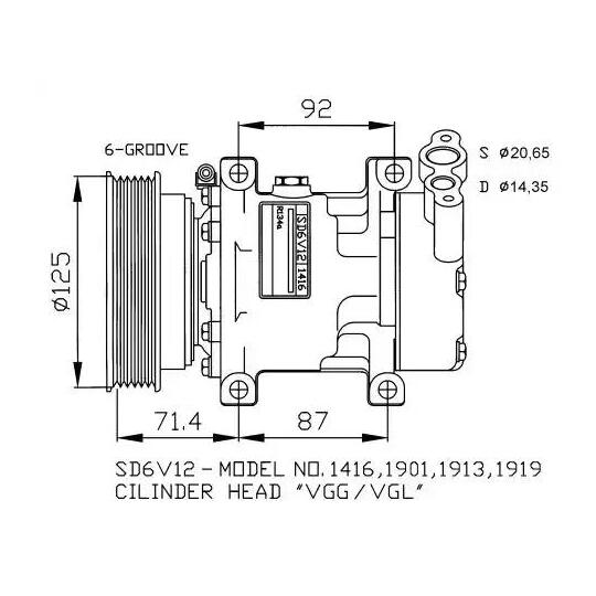 32259G - Kompressor, klimatanläggning 
