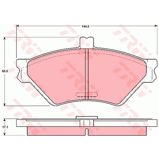 GDB1268 - Brake Pad Set, disc brake 