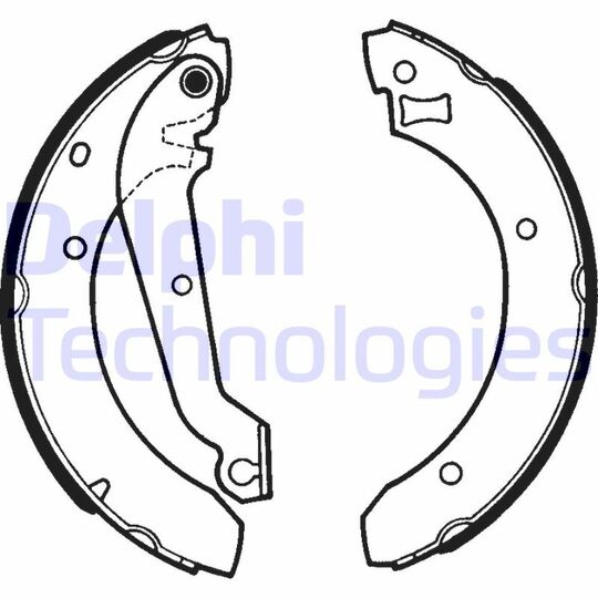 LS1287 - Brake Shoe Kit 