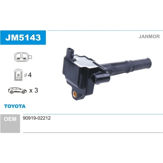 JM5143 - Ignition coil 