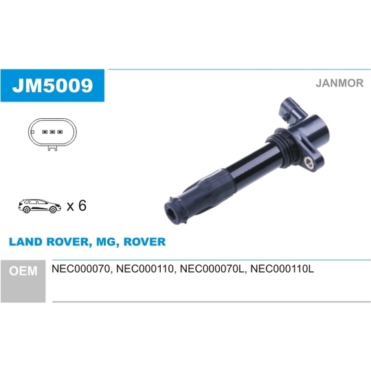 JM5009 - Ignition coil 