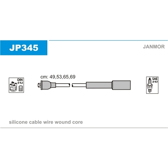 JP345 - Sytytysjohtosarja 