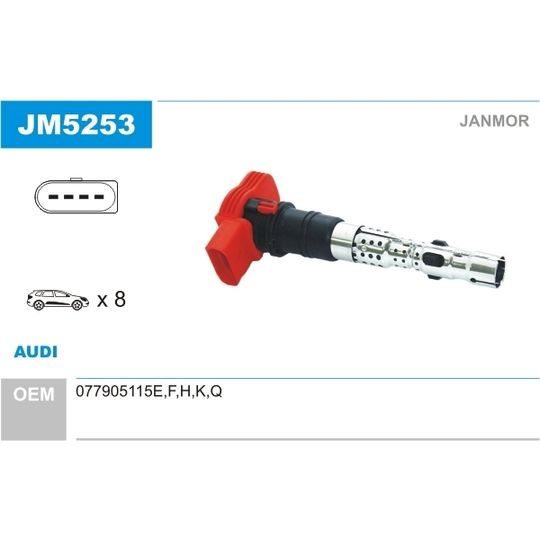 JM5253 - Ignition coil 