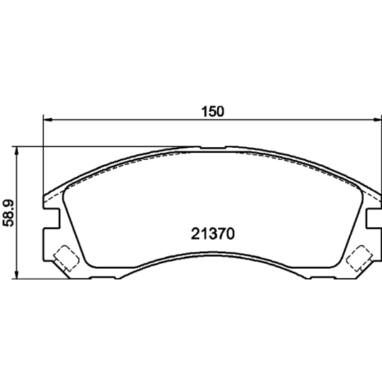 MDB2174 - Brake Pad Set, disc brake 