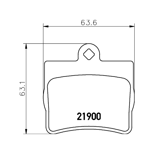 MDB1858 - Brake Pad Set, disc brake 