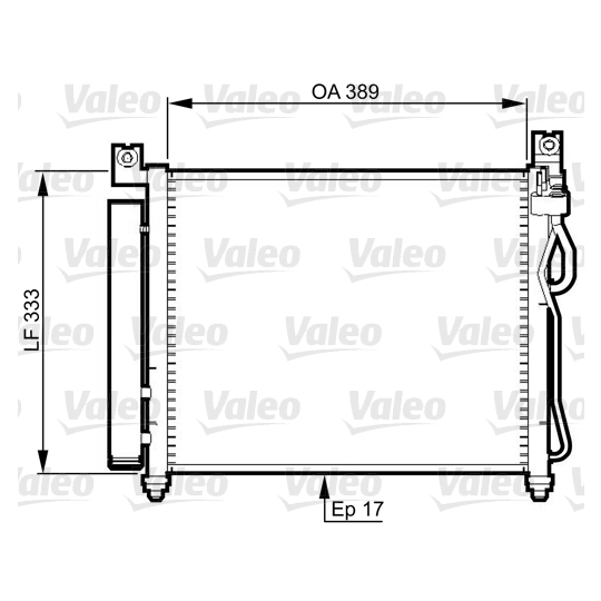 814346 - Condenser, air conditioning 